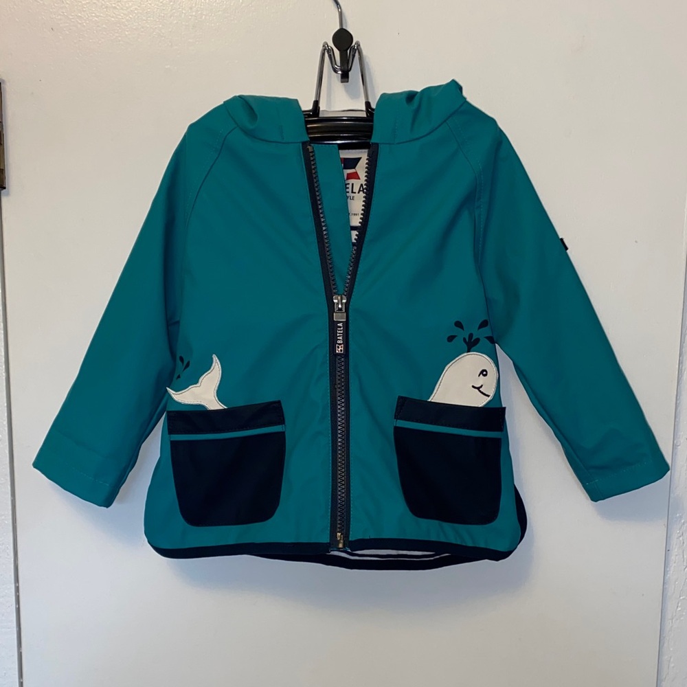Batela Sea Style Rain Jacket With Hood Size 18 Months